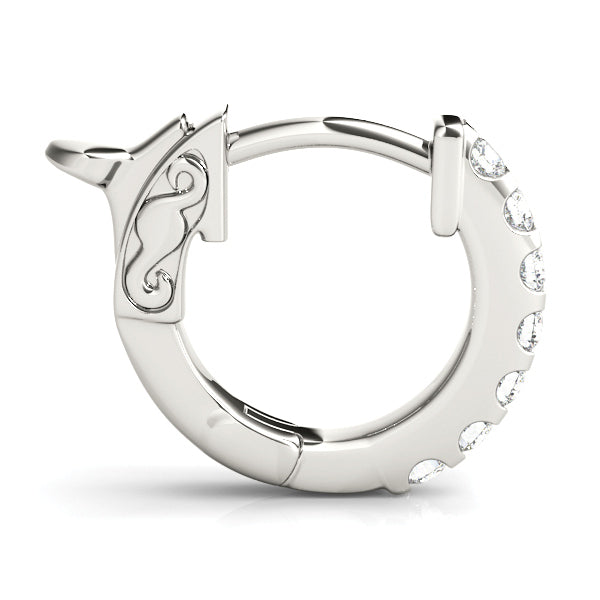 0.5 Inch 1 Row Diamond Hoop · 0.28 ct tw