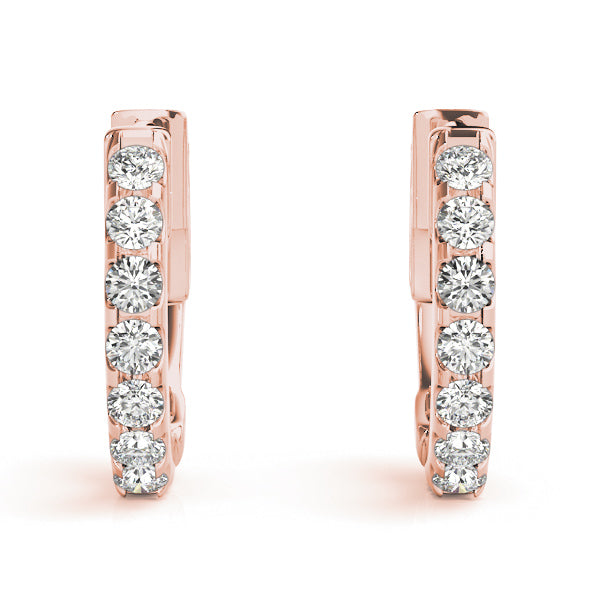 0.5 Inch 1 Row Diamond Hoop · 0.28 ct tw