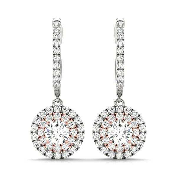 Round Halo Diamond Earrings · 2.31 ct tw