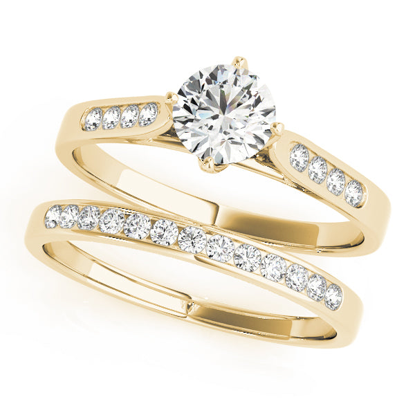 Single Row Channel Set Diamond Engagement Ring · 0.10 ct tw