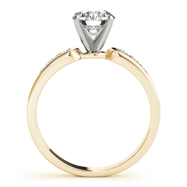 Single Row Channel Set Diamond Engagement Ring · 0.21 ct tw