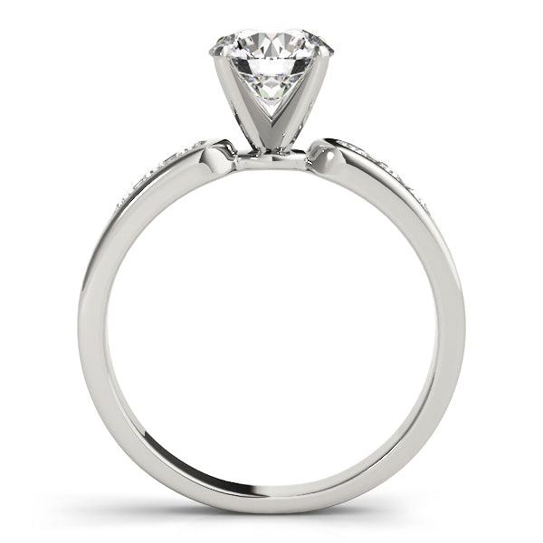 Single Row Channel Set Diamond Engagement Ring · 0.21 ct tw
