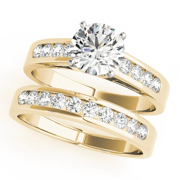 Single Row Channel Set Diamond Engagement Ring · 0.20 ct tw
