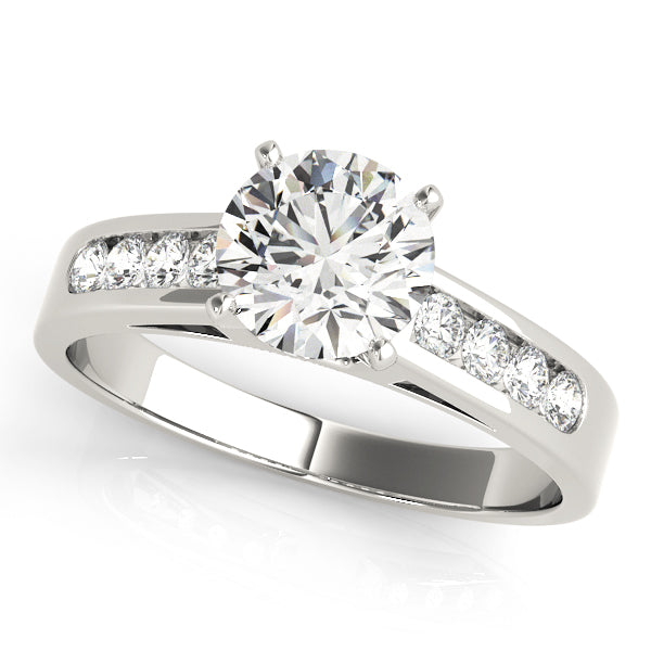 Single Row Channel Set Diamond Engagement Ring · 0.20 ct tw