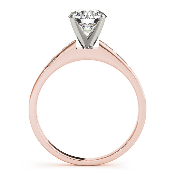 Single Row Channel Set Diamond Engagement Ring · 0.13 ct tw