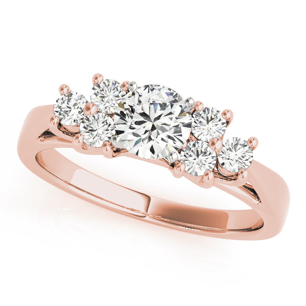 Cluster Sides Diamond Engagement Ring · 0.24 ct tw