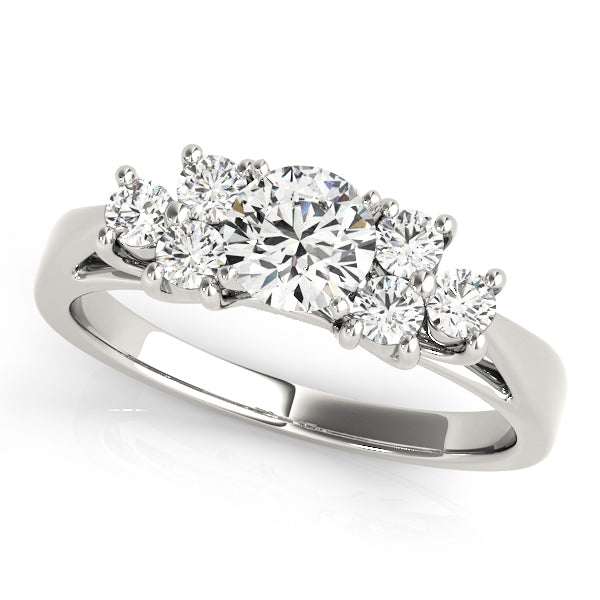 Cluster Sides Diamond Engagement Ring · 0.24 ct tw