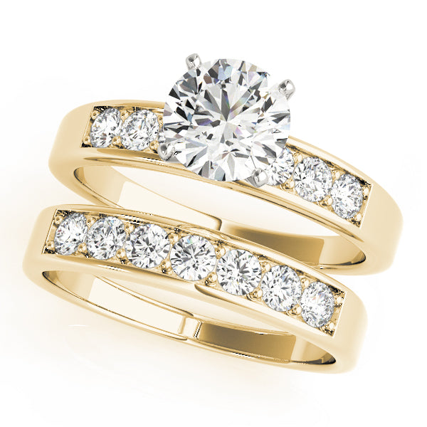 Single Row Channel Set Diamond Engagement Ring · 0.36 ct tw
