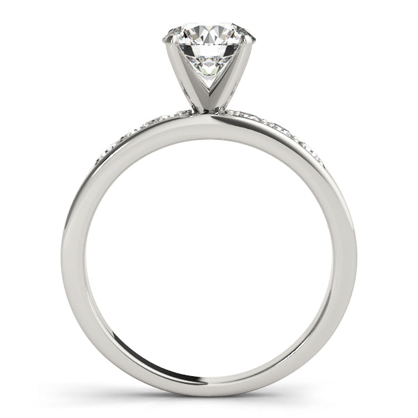 Single Row Channel Set Diamond Engagement Ring · 0.36 ct tw
