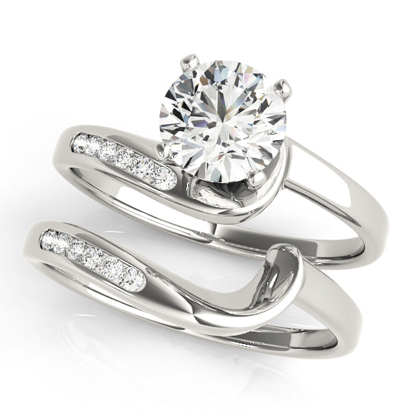 Bypass Diamond Engagement Ring · 0.04 ct tw