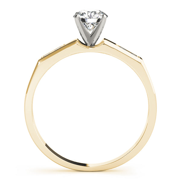 Single Row Channel Set Diamond Engagement Ring · 0.10 ct tw