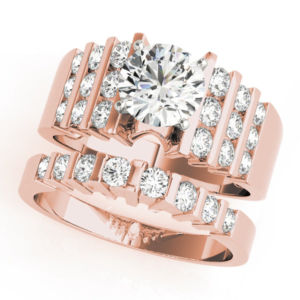 Multi-Row Diamond Engagement Ring · 0.48 ct tw