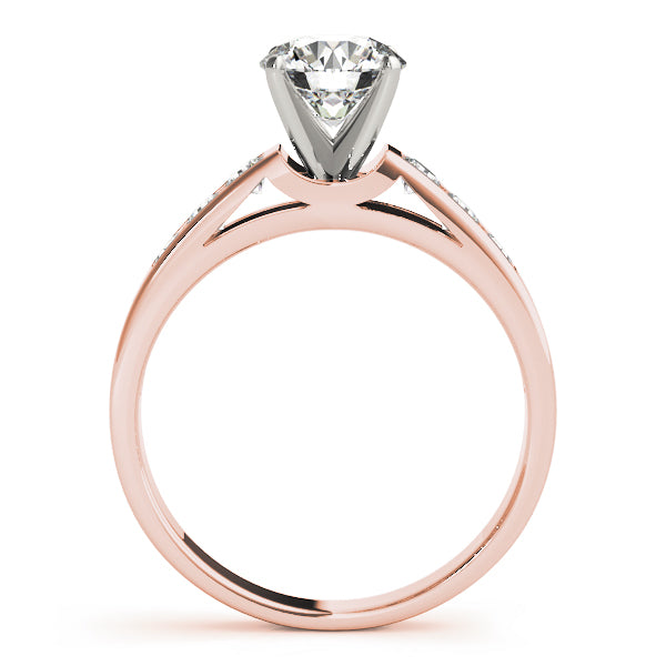 Single Row Channel Set Diamond Engagement Ring · 0.30 ct tw