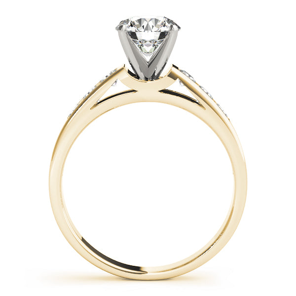 Single Row Channel Set Diamond Engagement Ring · 0.30 ct tw