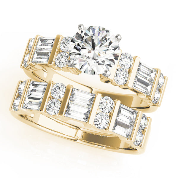 Baguette Fancy Shape Diamond Engagement Ring · 0.64 ct tw