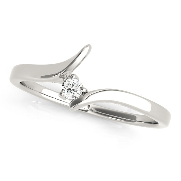 Curved Diamond Wedding Band · 0.05 ct tw