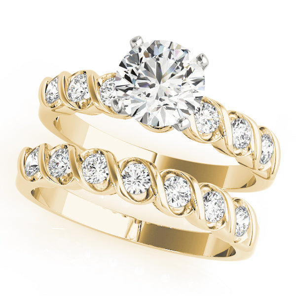 Single Row Bezel Set Diamond Engagement Ring · 0.24 ct tw