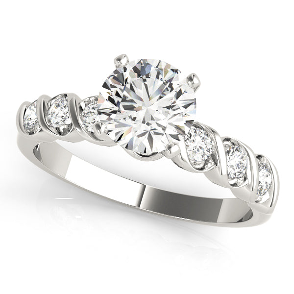 Single Row Bezel Set Diamond Engagement Ring · 0.24 ct tw