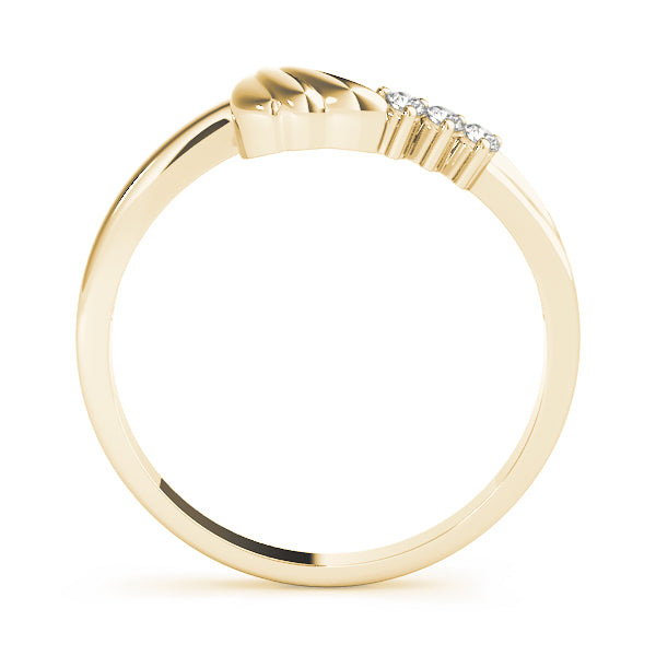 Curved Diamond Wedding Band · 0.03 ct tw