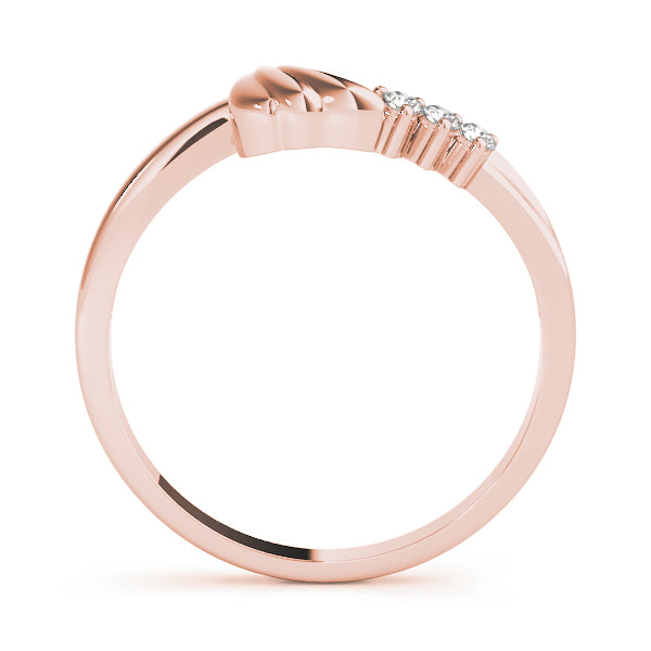 Curved Diamond Wedding Band · 0.03 ct tw