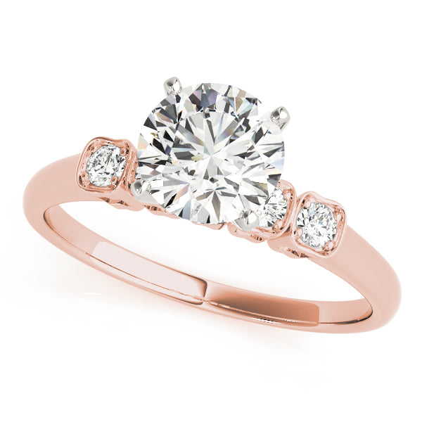 Single Row Prong Set Diamond Engagement Ring · 0.10 ct tw
