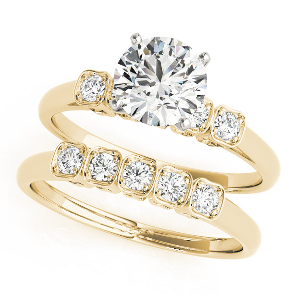 Single Row Prong Set Diamond Engagement Ring · 0.10 ct tw