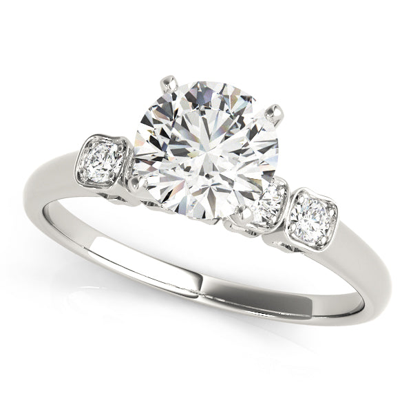 Single Row Prong Set Diamond Engagement Ring · 0.10 ct tw