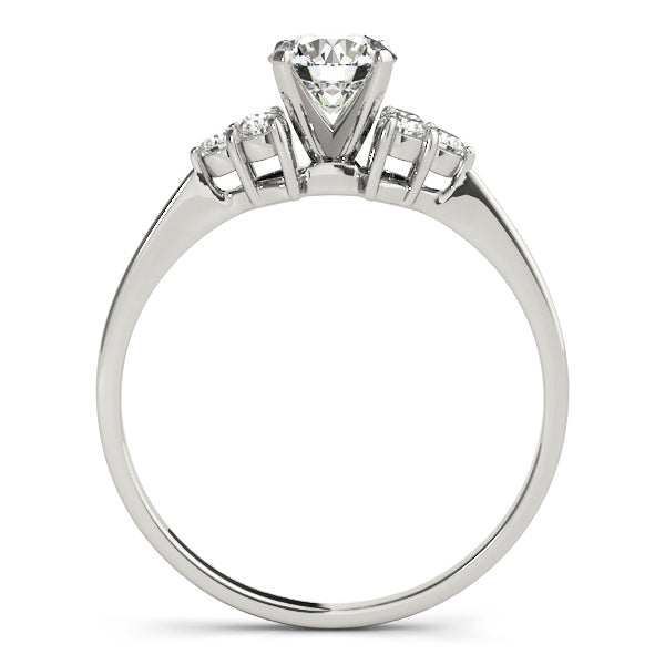 Cluster Sides Diamond Engagement Ring · 0.18 ct tw
