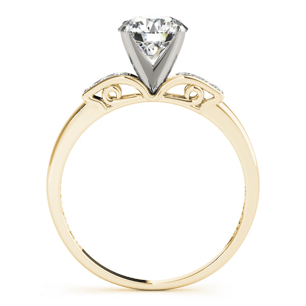 Single Row Channel Set Diamond Engagement Ring · 0.06 ct tw
