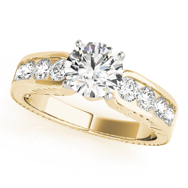 Single Row Channel Set Diamond Engagement Ring · 0.72 ct tw