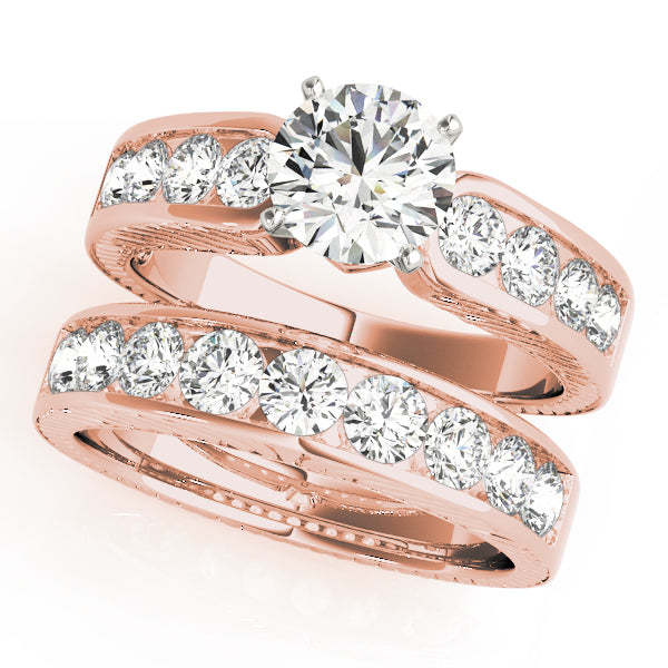 Single Row Channel Set Diamond Engagement Ring · 0.72 ct tw