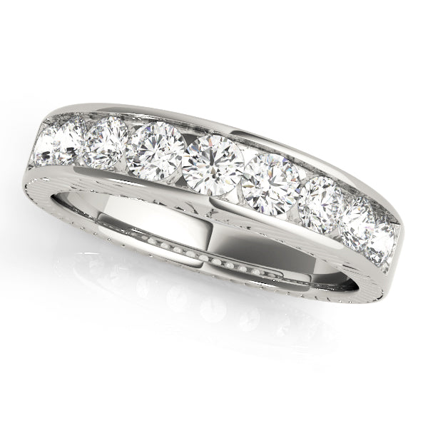 Channel Set Diamond Wedding Band · 0.94 ct tw