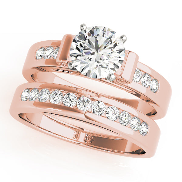 Single Row Channel Set Diamond Engagement Ring · 0.12 ct tw