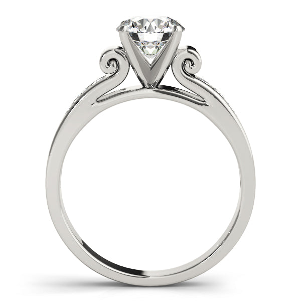 Single Row Channel Set Diamond Engagement Ring · 0.12 ct tw