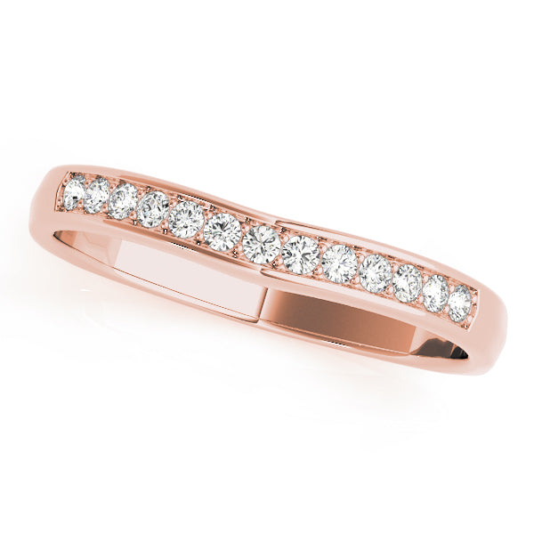 Curved Diamond Wedding Band · 0.26 ct tw