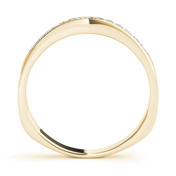 Curved Diamond Wedding Band · 0.26 ct tw