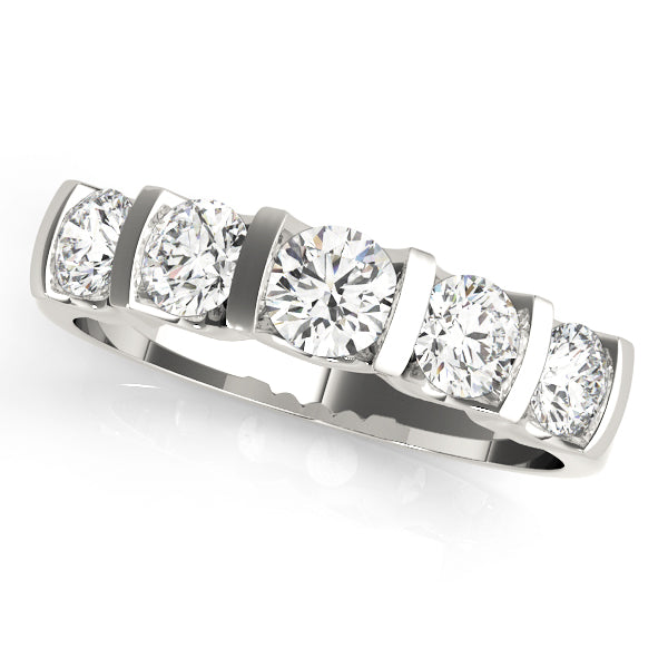 Bar Set Diamond Wedding Band · 0.99 ct tw