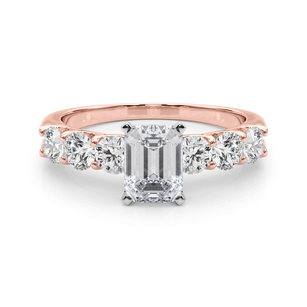 Single Row Prong Set Diamond Engagement Ring · 0.90 ct tw