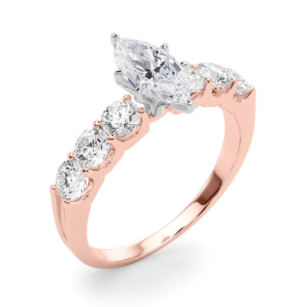 Single Row Prong Set Diamond Engagement Ring · 0.90 ct tw