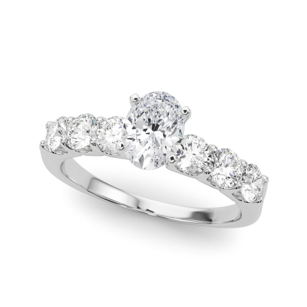 Single Row Prong Set Diamond Engagement Ring · 0.90 ct tw