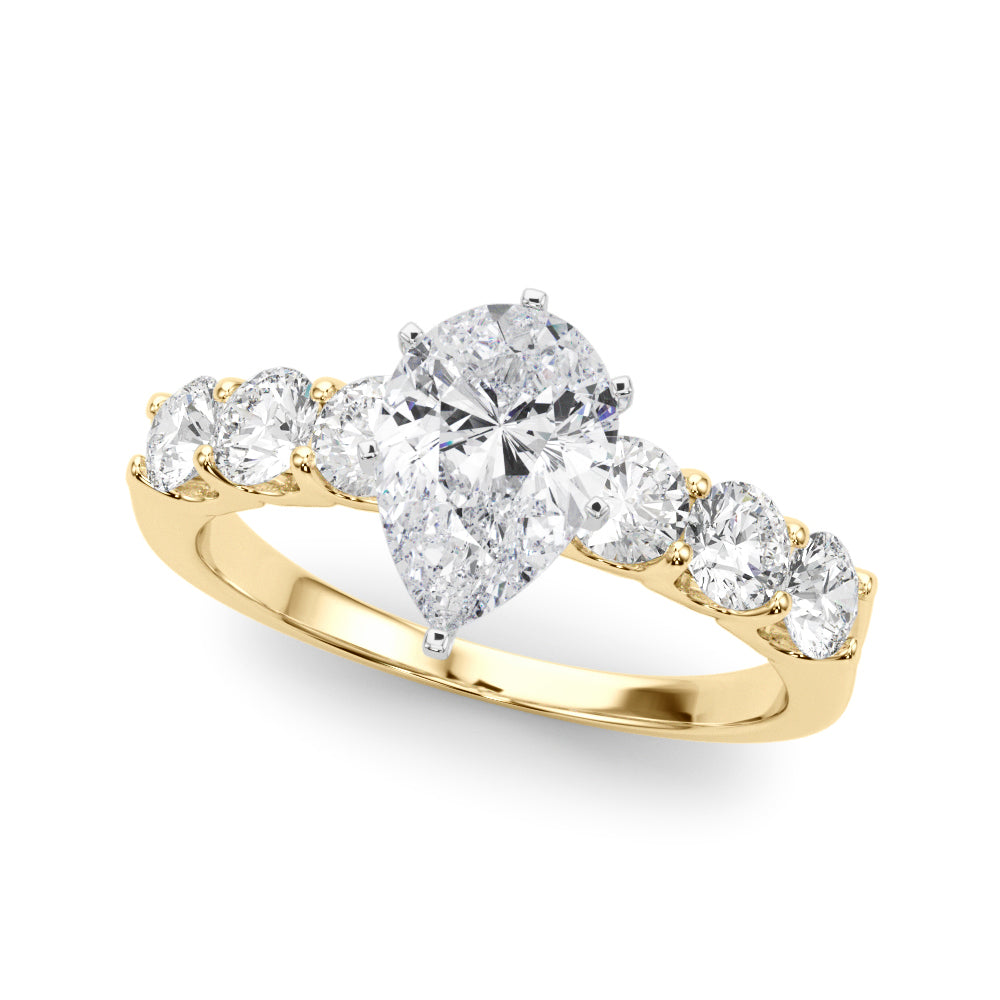 Single Row Prong Set Diamond Engagement Ring · 0.90 ct tw