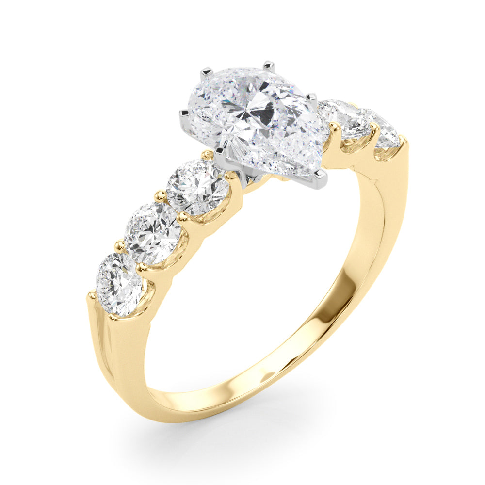 Single Row Prong Set Diamond Engagement Ring · 0.90 ct tw