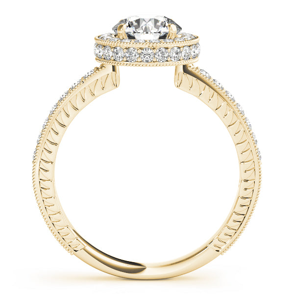 Round Halo Diamond Engagement Ring · 1.45 ct tw
