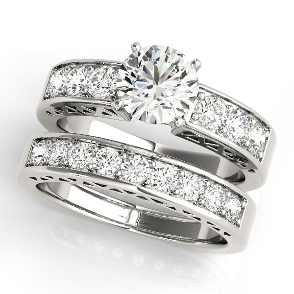Single Row Channel Set Diamond Engagement Ring · 0.48 ct tw