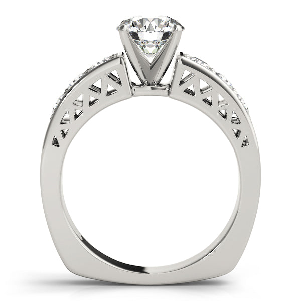 Single Row Channel Set Diamond Engagement Ring · 0.48 ct tw