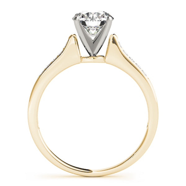 Single Row Channel Set Diamond Engagement Ring · 0.10 ct tw