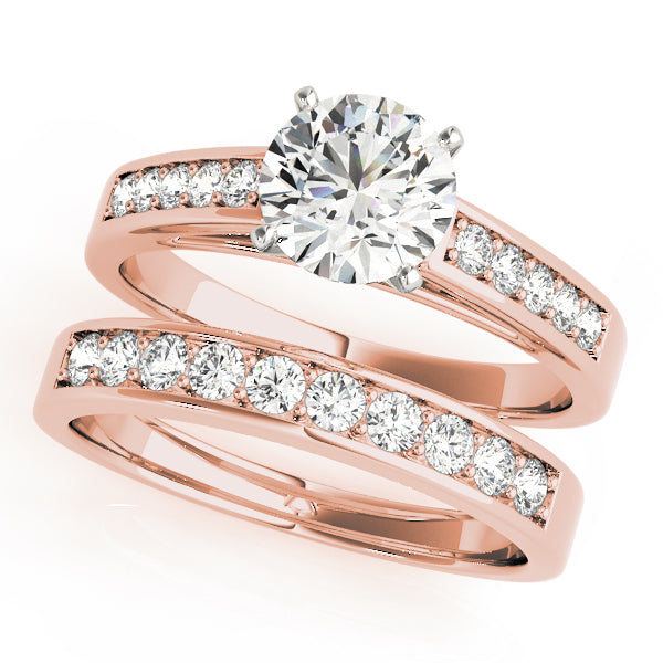 Single Row Channel Set Diamond Engagement Ring · 0.20 ct tw