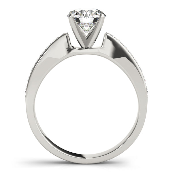 Single Row Channel Set Diamond Engagement Ring · 0.27 ct tw