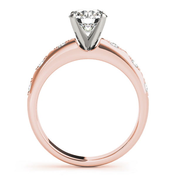 Single Row Prong Set Diamond Engagement Ring · 0.09 ct tw