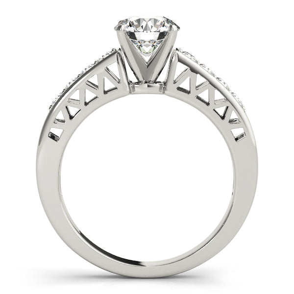 Single Row Channel Set Diamond Engagement Ring · 0.24 ct tw
